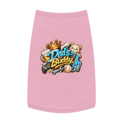 Dad's Buddy Pet Tank Top — Cute Teddy, Sports & Gamer Graphic Dog Shirt