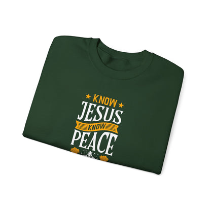 Know Jesus Know Peace Sweatshirt