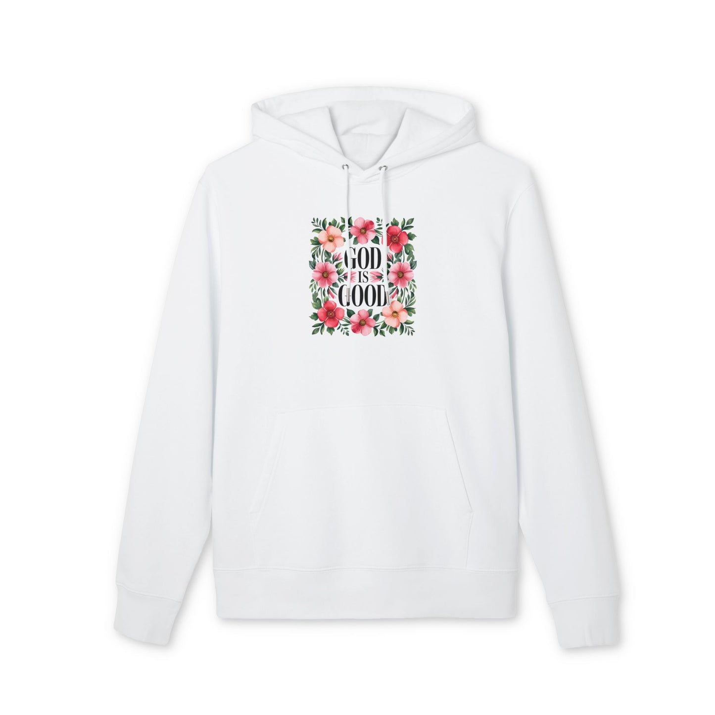 God Is Good Floral Hoodie — Christian Inspirational Pullover