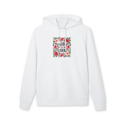 God Is Good Floral Hoodie — Christian Inspirational Pullover