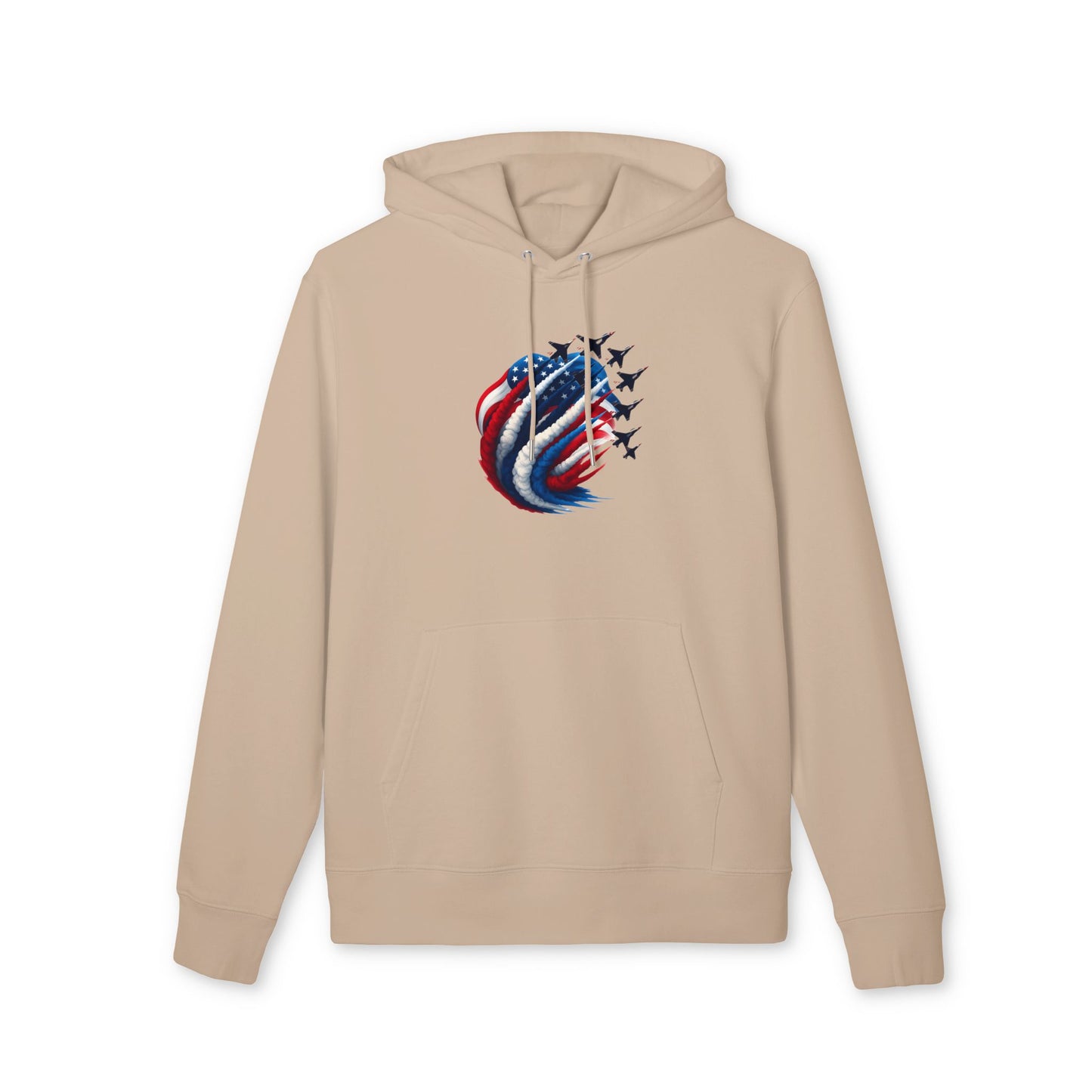 American Flag Jet Formation Hoodie — Patriotic Airshow Pullover