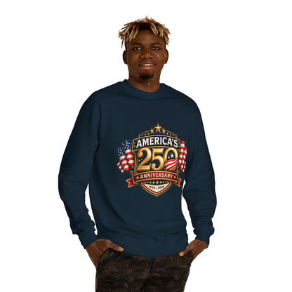 America's 25th Anniversary Sweatshirt — Patriotic USA Flag Crewneck (1776–2026)