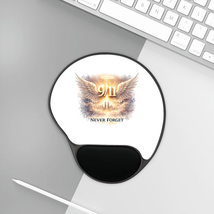 9/11 Never Forget Memorial Mouse Pad with Wrist Rest