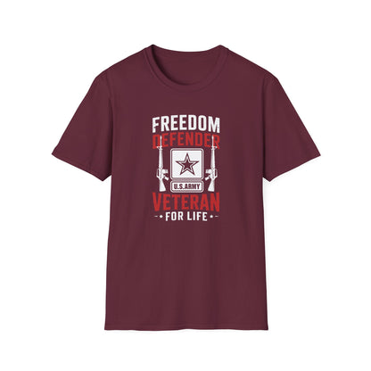 Freedom Defender U.S. Army Veteran For Life T-Shirt