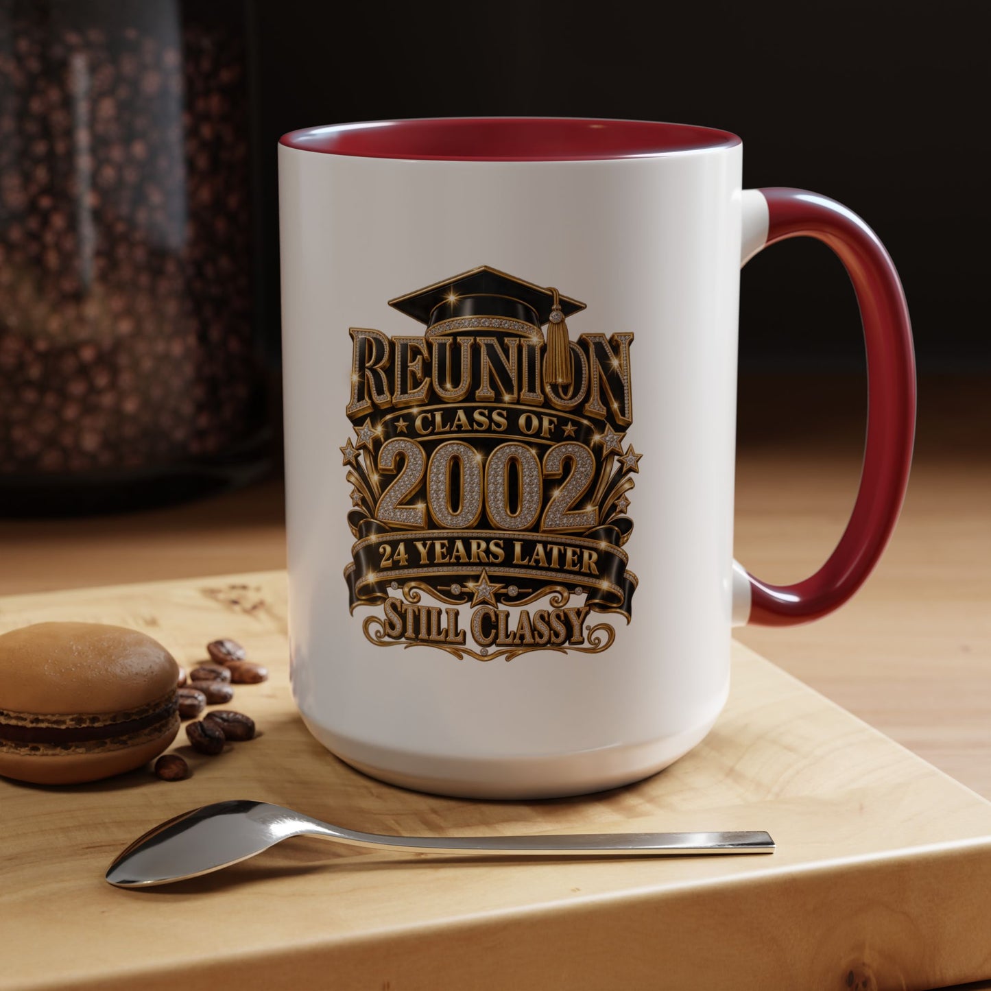 Class of 2002 Reunion Coffee Mug — "Still Classy" Accent Mug (11/15oz)