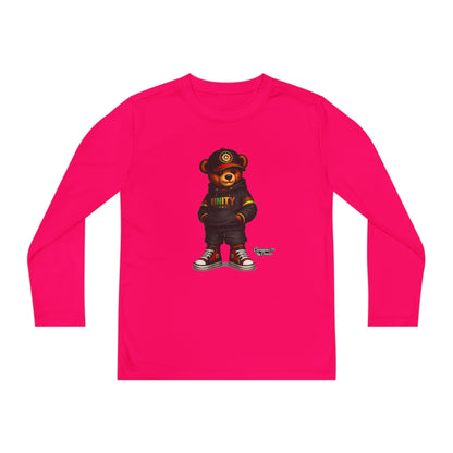 Youth Long Sleeve Tee — 'Unity' Streetwear Bear Graphic