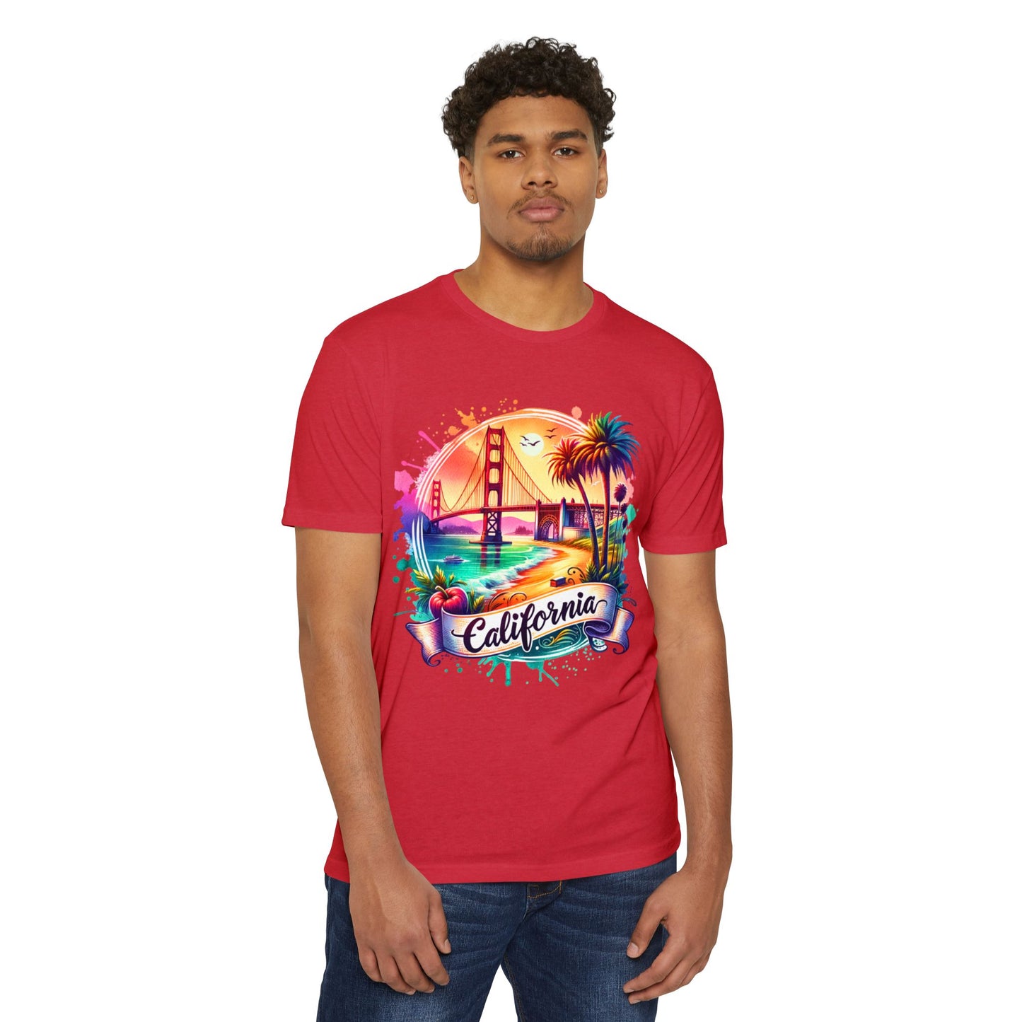 California Sunset T-Shirt — Golden Gate Palm Beach Graphic Tee