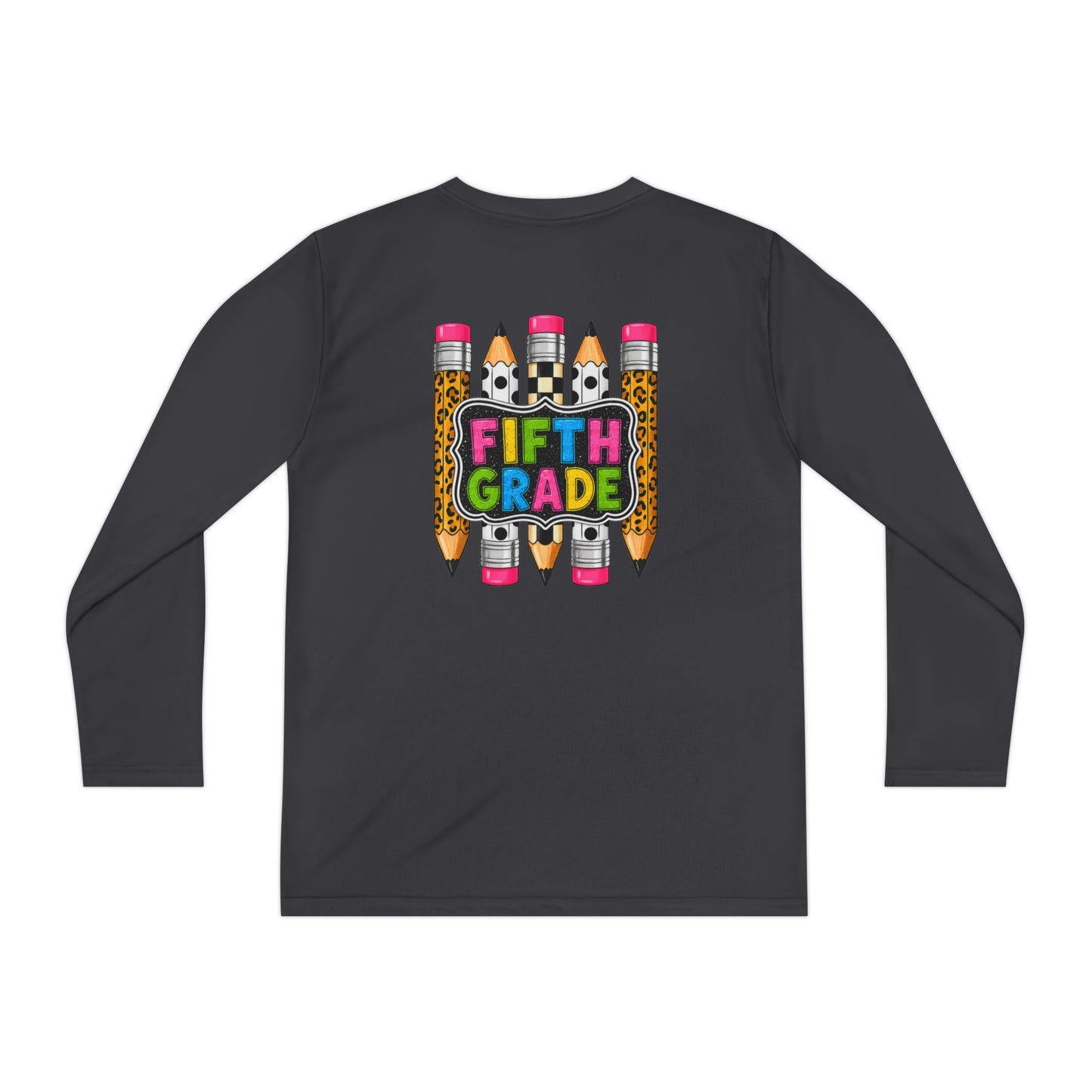 Fifth Grade Pencil Graphic Youth Long Sleeve Tee
