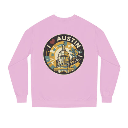 I  Austin Crewneck Sweatshirt — Austin Capitol Retro Graphic