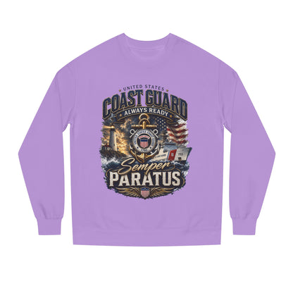 Coast Guard Semper Paratus Sweatshirt — USCG Always Ready Veteran Crewneck