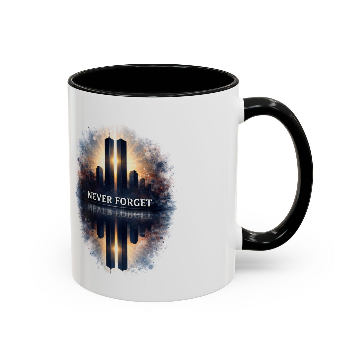 Never Forget 9/11 Memorial Accent Coffee Mug (11/15oz)