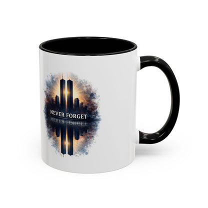 Never Forget 9/11 Memorial Accent Coffee Mug (11/15oz)