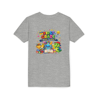 First Grade Youth T‑Shirt – "First Grade Ready to Rule" Cute Back-to-School Tee