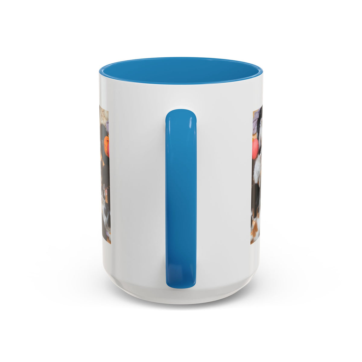 Cat Lover Accent Coffee Mug — “Life Is Better With Cats” 11/15oz