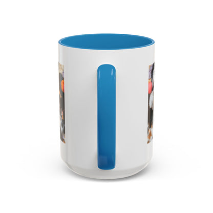 Cat Lover Accent Coffee Mug — “Life Is Better With Cats” 11/15oz