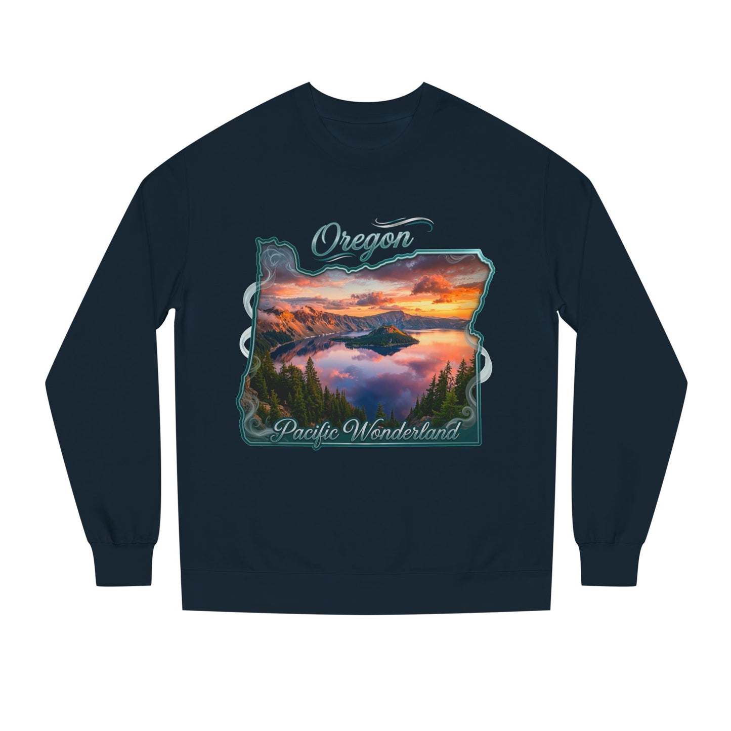 Oregon Scenic Sweatshirt — 'Pacific Wonderland' Sunset Landscape Crewneck