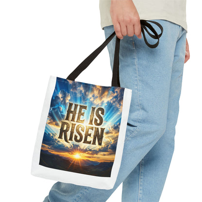 He Is Risen Sunrise Tote Bag