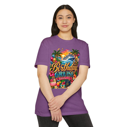 Birthday Cruise T-Shirt — Tropical Celebration Tee with Cruise Ship Design