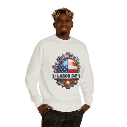 Labor Day Crewneck Sweatshirt – American Flag & Tools Workwear