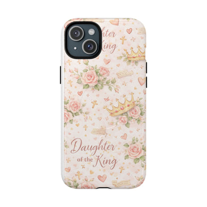 Daughter of the King Floral Phone Case — Tough Magnetic Protective Cover