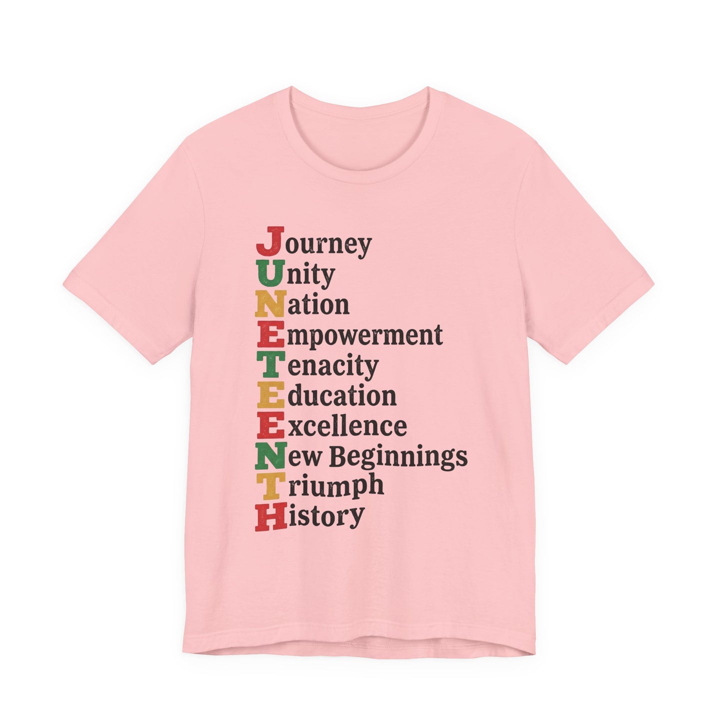 Juneteenth Acrostic T-Shirt — Journey, Unity, Empowerment Tee