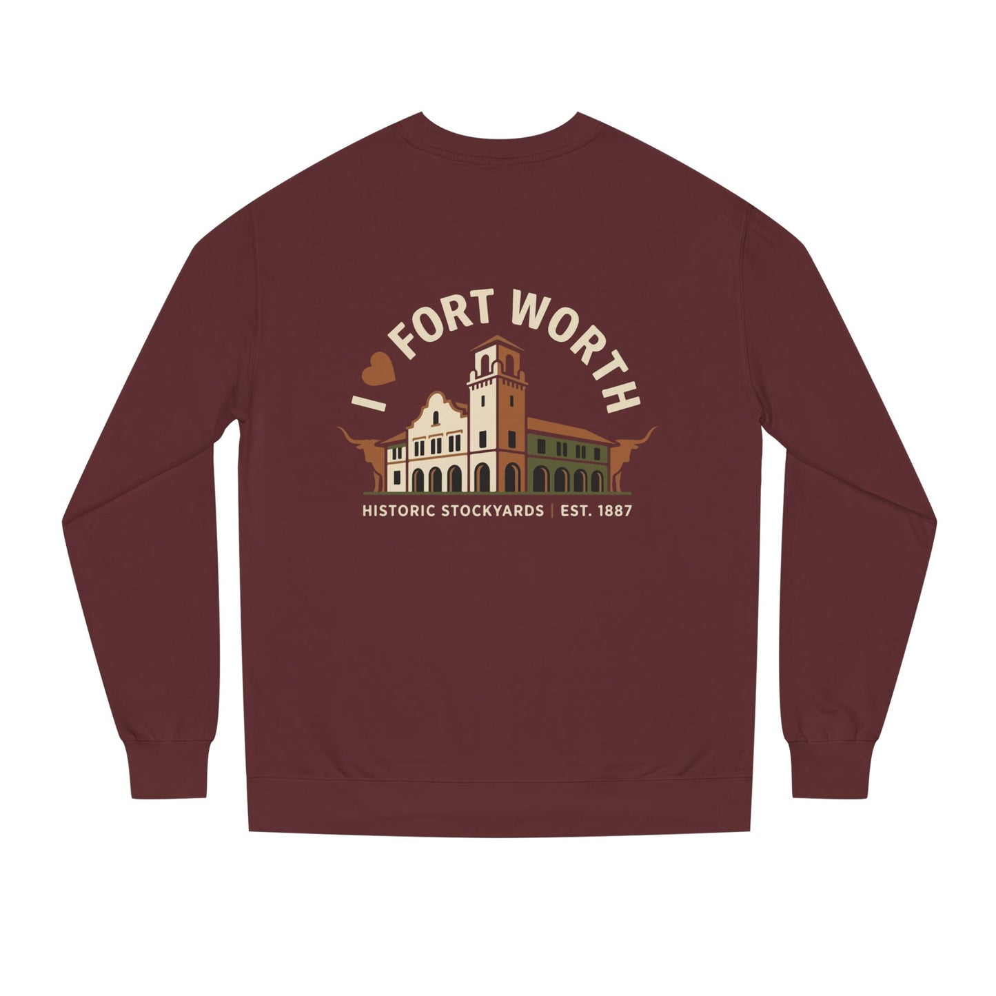 Fort Worth Historic Stockyards Sweatshirt — I  Fort Worth Crewneck