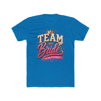 Team Bride T‑Shirt — Bachelorette Party Tee with Crown & Hearts