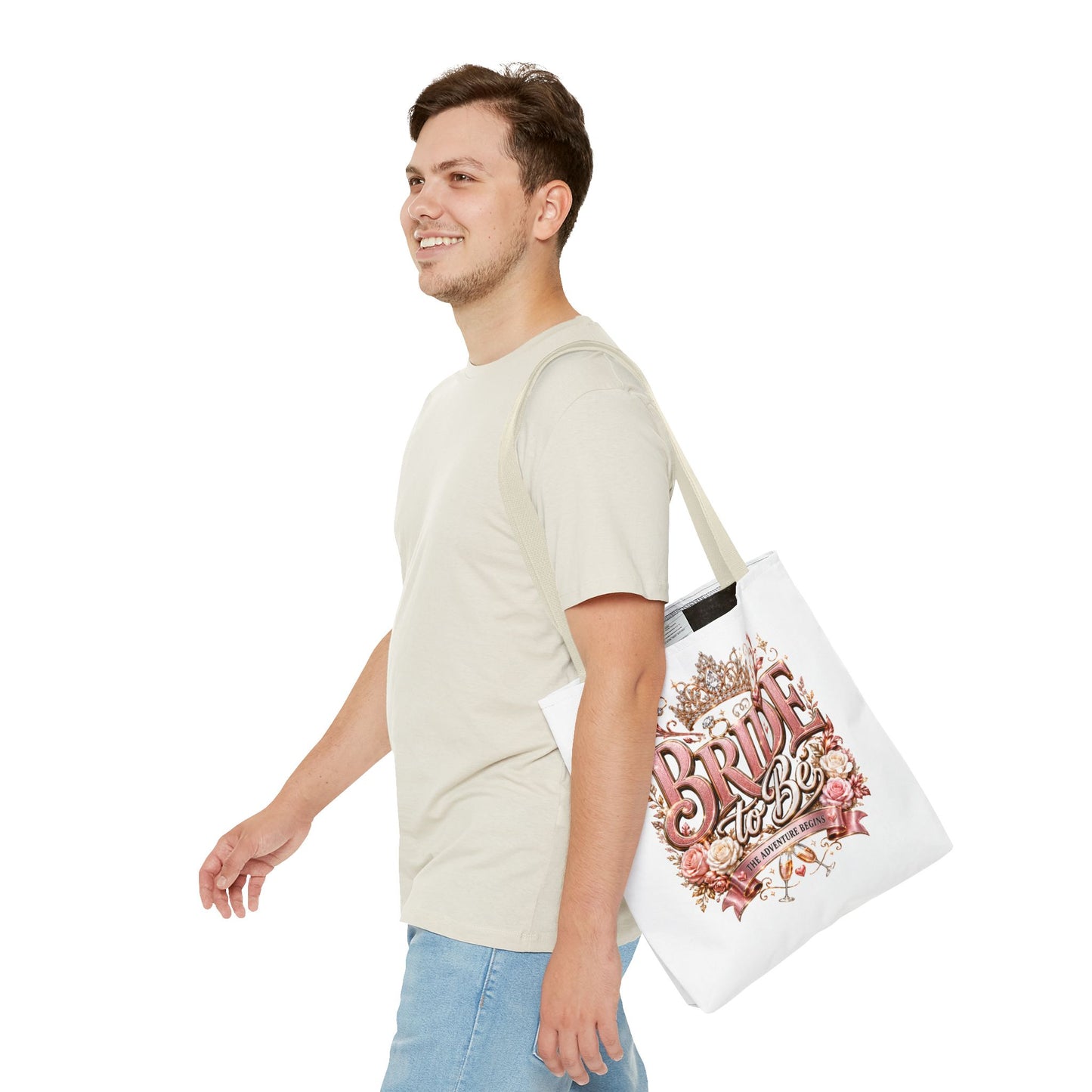 Bride-to-Be Floral Tote Bag - Bachelorette Gift & Bridal Shower Accessory