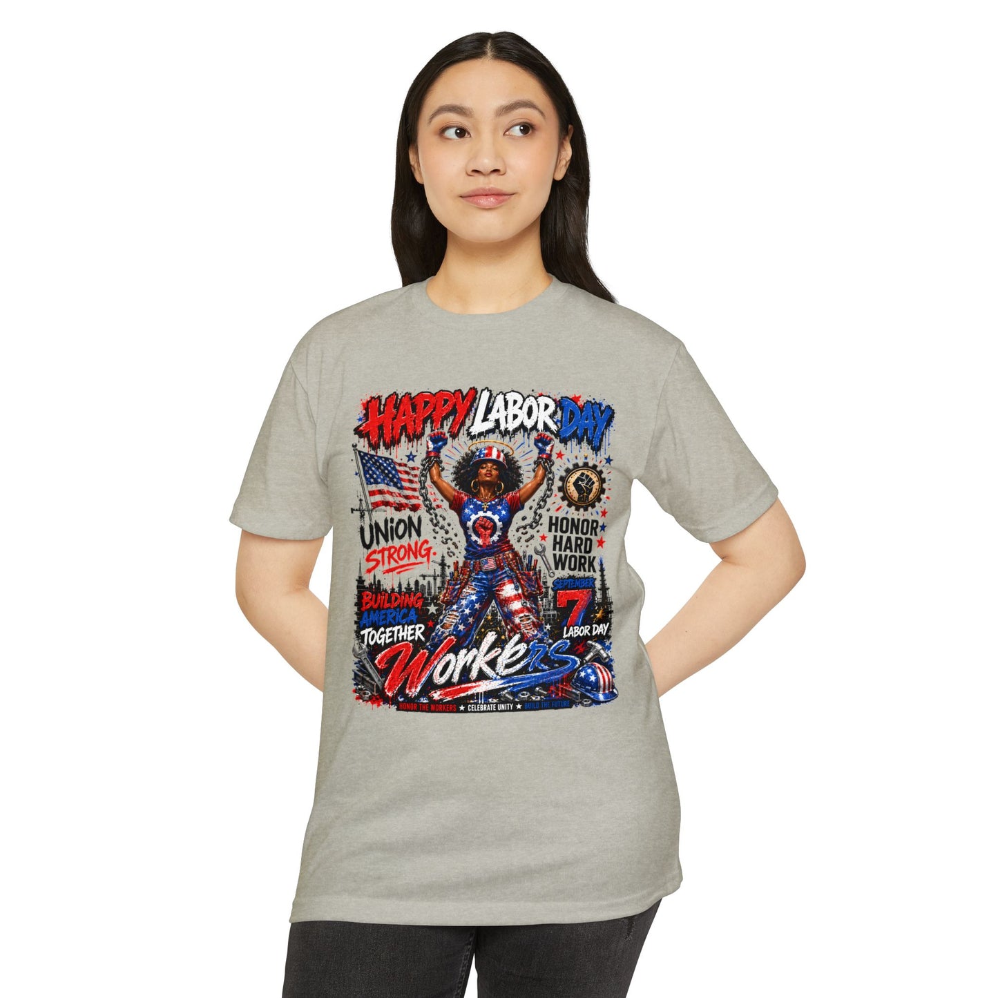 Happy Labor Day Workers T-Shirt — Union Strong, Honor Hard Work Tee