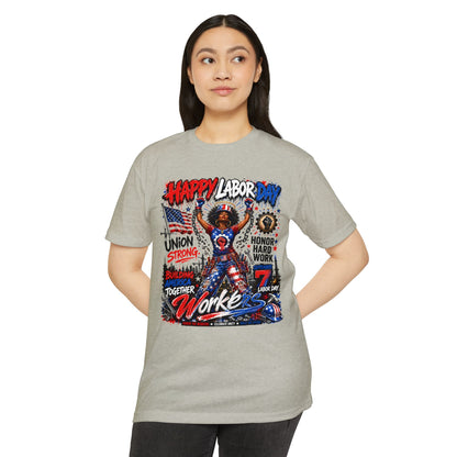 Happy Labor Day Workers T-Shirt — Union Strong, Honor Hard Work Tee
