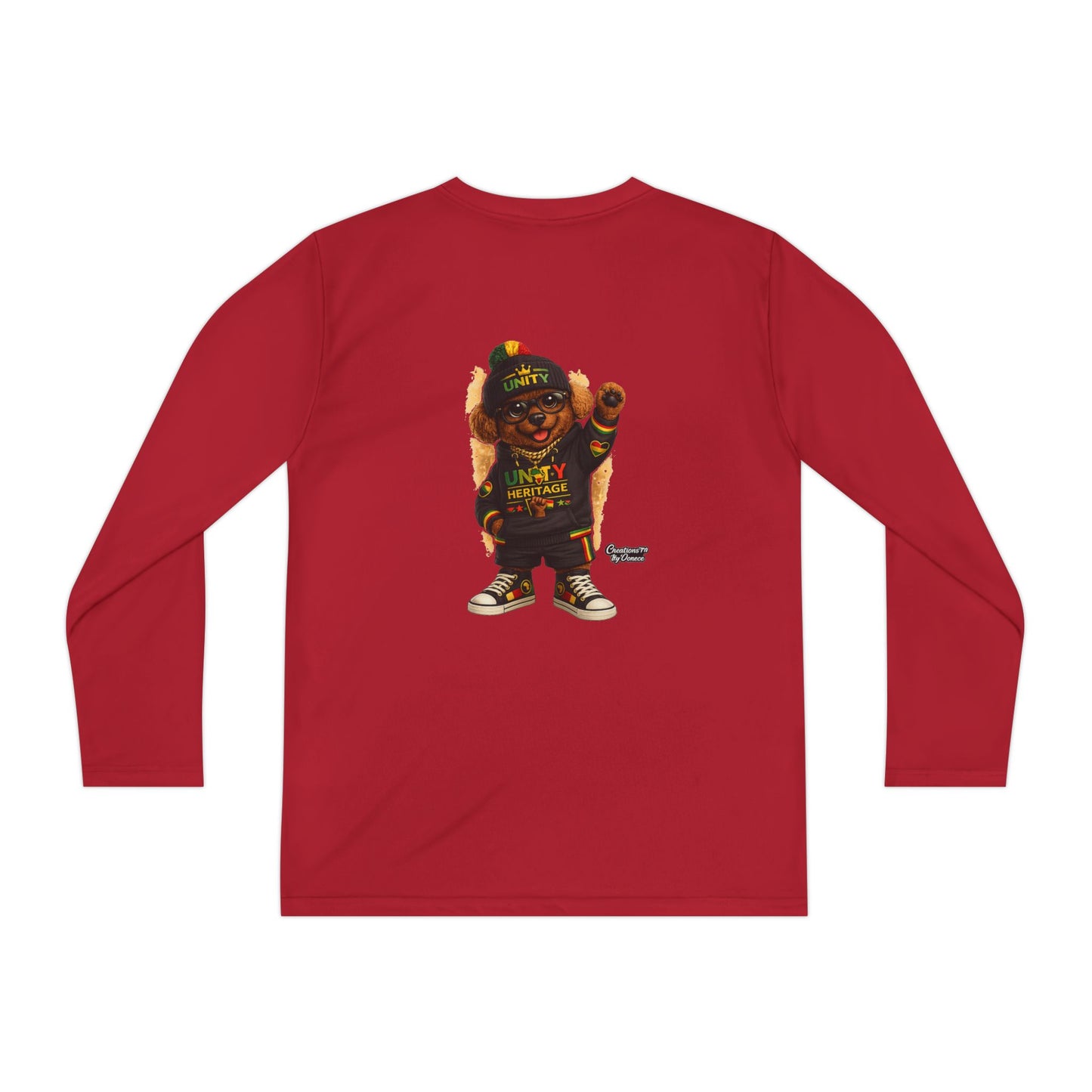 T-Shirt — Kids Rasta Teddy Graphic Long Sleeve