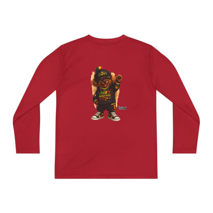 T-Shirt — Kids Rasta Teddy Graphic Long Sleeve