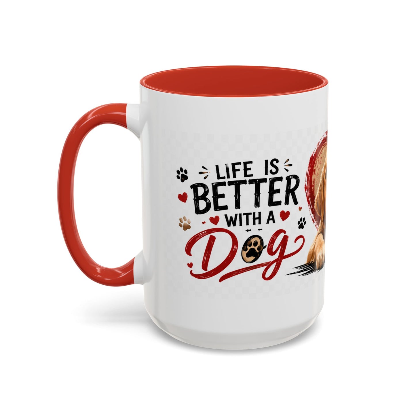 Pawsitive Vibes Coffee Mug - "Wag More, Worry Less" Dog Lover Accent Mug