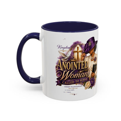 Anointed Woman Coffee Mug — Faithful, Called to Serve Accent Mug (11/15oz)