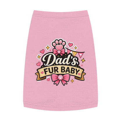 Dad's Fur Baby Pet Tank Top — Cute Paw Print Dog Shirt for Father's Day