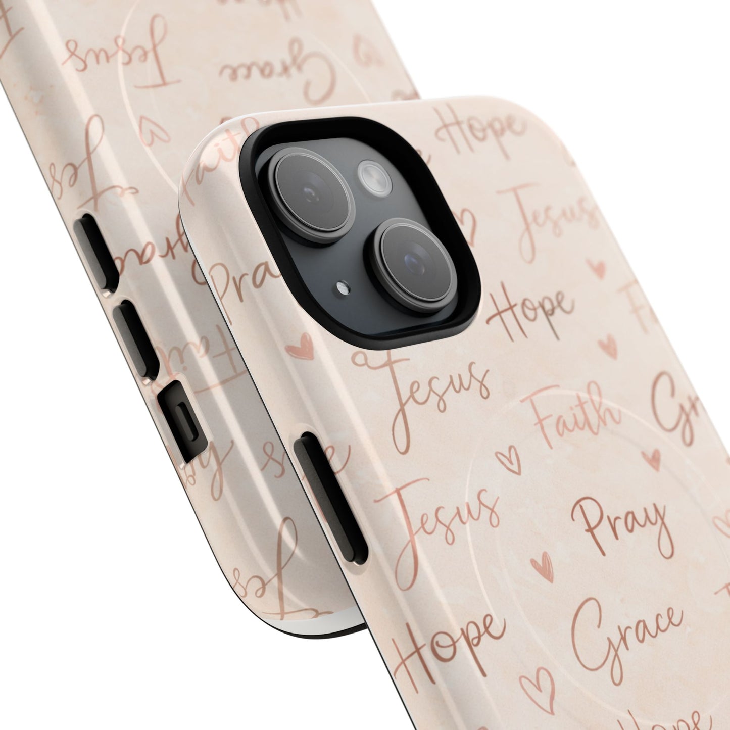 Christian Words Tough Magnetic Phone Case — Hope Pray Grace Jesus Faith