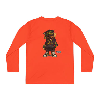Youth Long Sleeve Tee — Graduation Bear Design