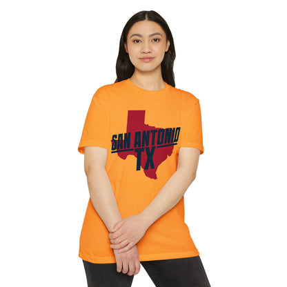 San Antonio TX State Outline T-Shirt — Retro City Pride Tee