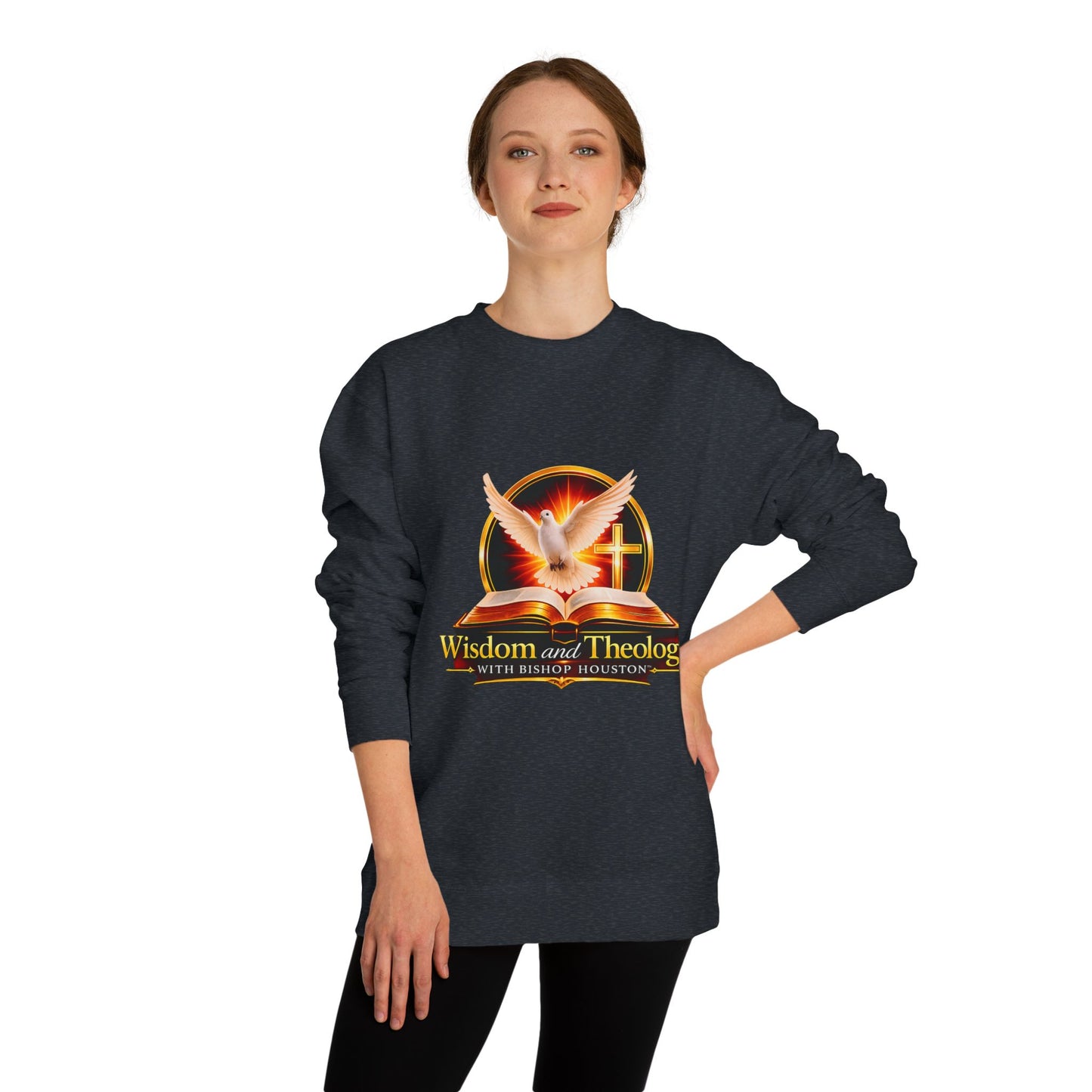 Wisdom and Theology Crewneck Sweatshirt — Dove & Cross Christian Pullover
