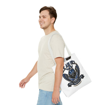 U.S. Air Force Emblem Tote Bag — Military Wings & Skull Design