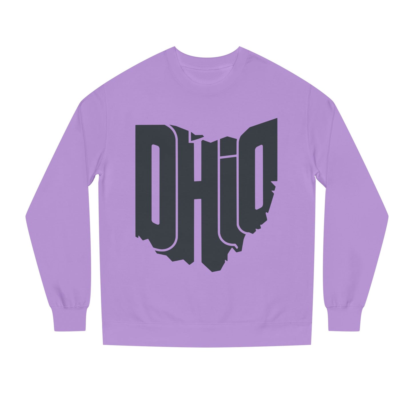 Ohio State Outline Crewneck Sweatshirt — Bold 'OHIO' Map Graphic