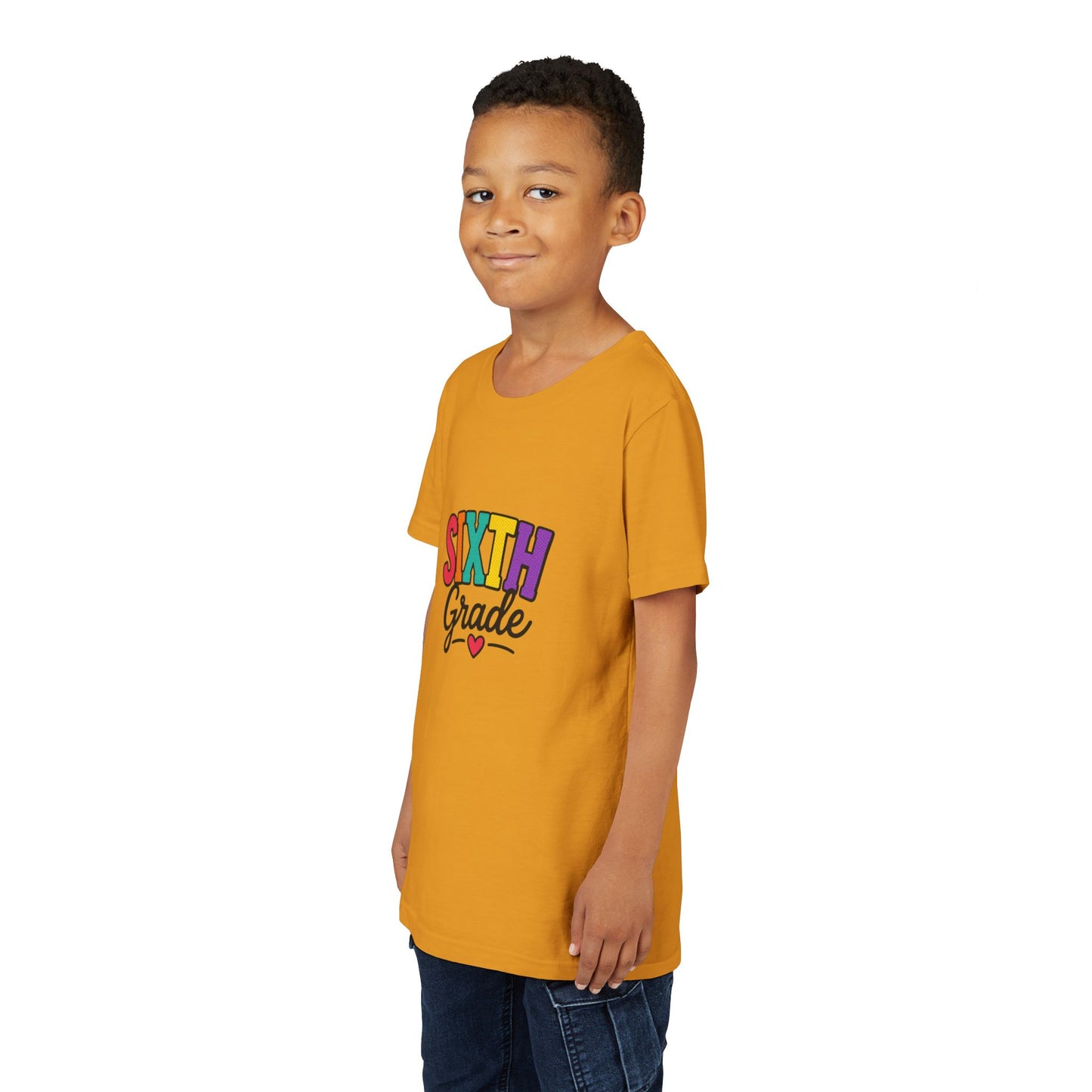 Sixth Grade Youth Tee – Colorful Back to School Shirt