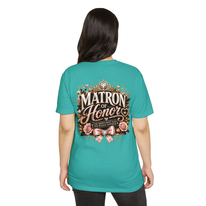 Matron of Honor T-Shirt — Floral Bridal Party Tee