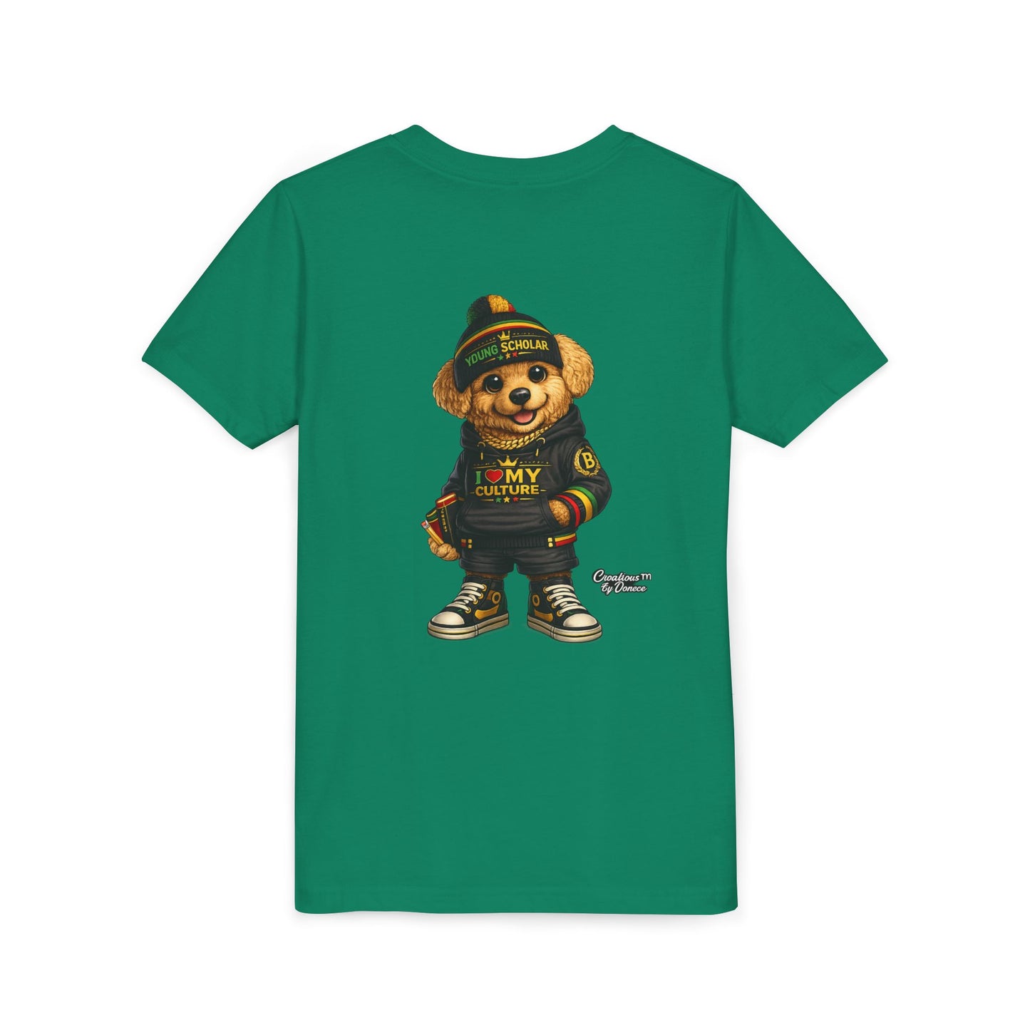Youth Bear Graphic Tee – "I Love My Culture" Urban Streetwear