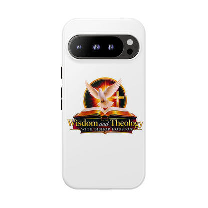 Wisdom and Theology Phone Case — Christian Dove & Cross Protective Tough Case
