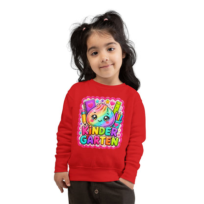 Kindergarten Cute Rainbow Character Toddler Sweatshirt