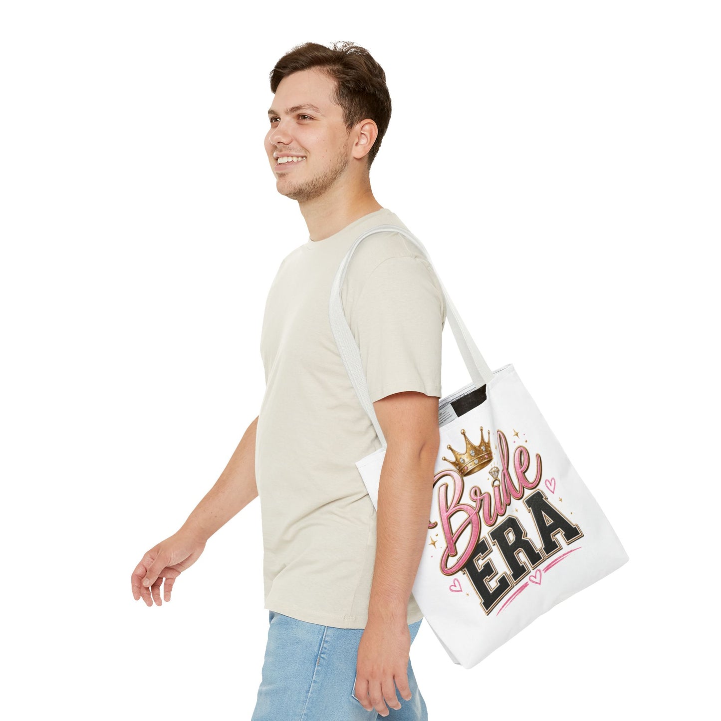 Bride Era Tote Bag — Bachelorette Bride Crown Tote for Bridal Shower & Wedding Weekend
