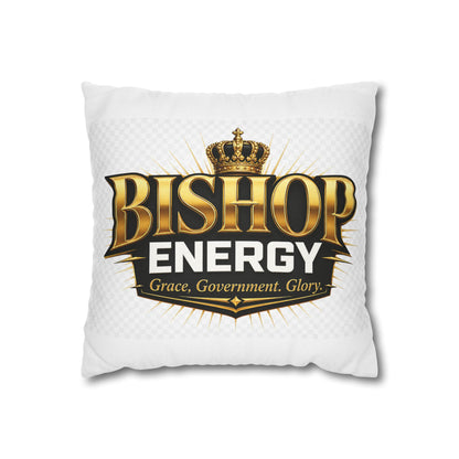 Bishop Energy Decorative Pillowcase — 'BISHOP ENERGY' Crown Logo