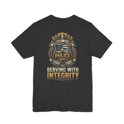 Police Badge 'Serving With Integrity' T-Shirt