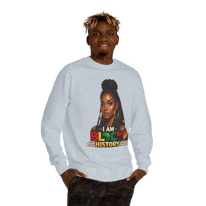 I Am Black History Sweatshirt — Afrocentric Black History Month Crewneck